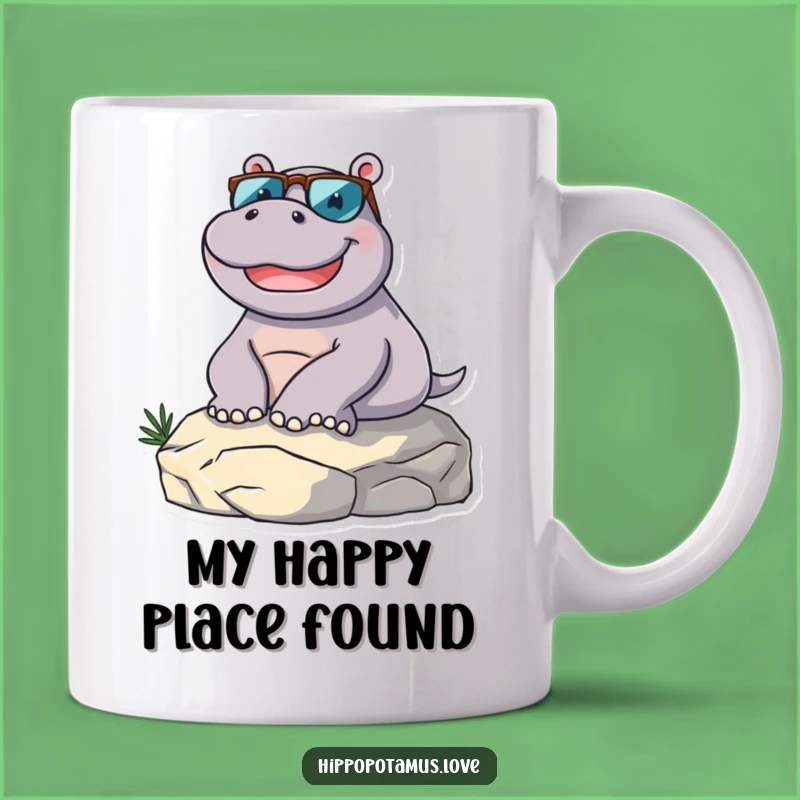 Funny Hippo Lounging Sunglasses Mug: Perfect Chill Gift for Hippo Lovers!
